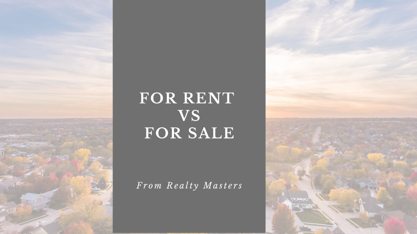 for rent vs for sale for rent vs for sale