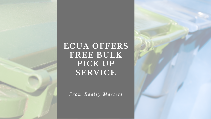 ecua offers free bulk pick up service ecua offers free bulk pick up service