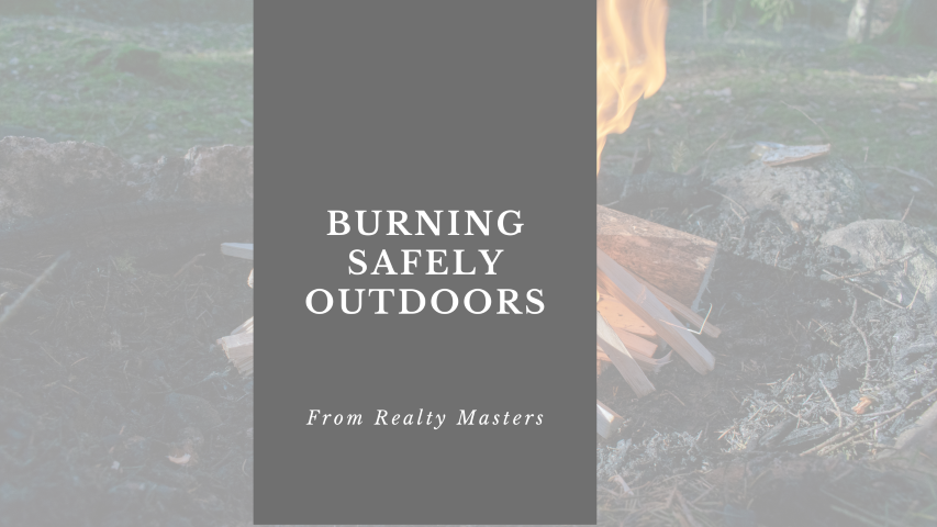 burning safely outdoors