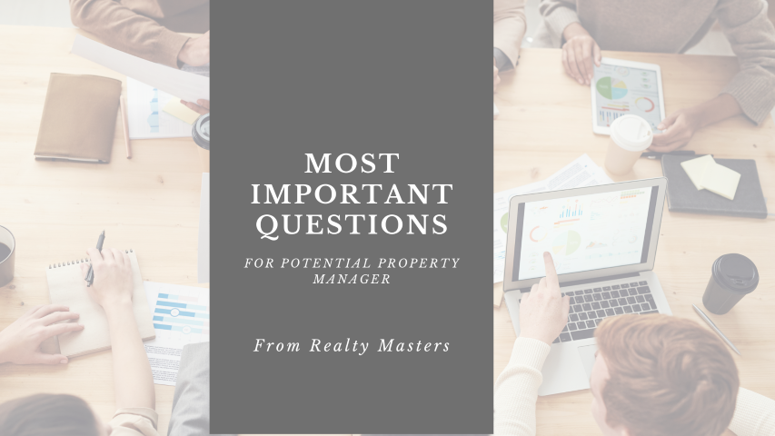 most important questions to ask potential property manager