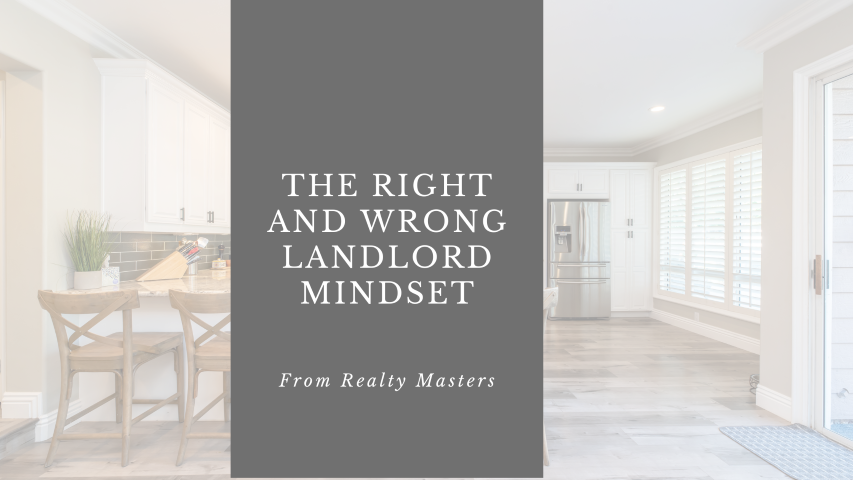 right and wrong landlord mindset