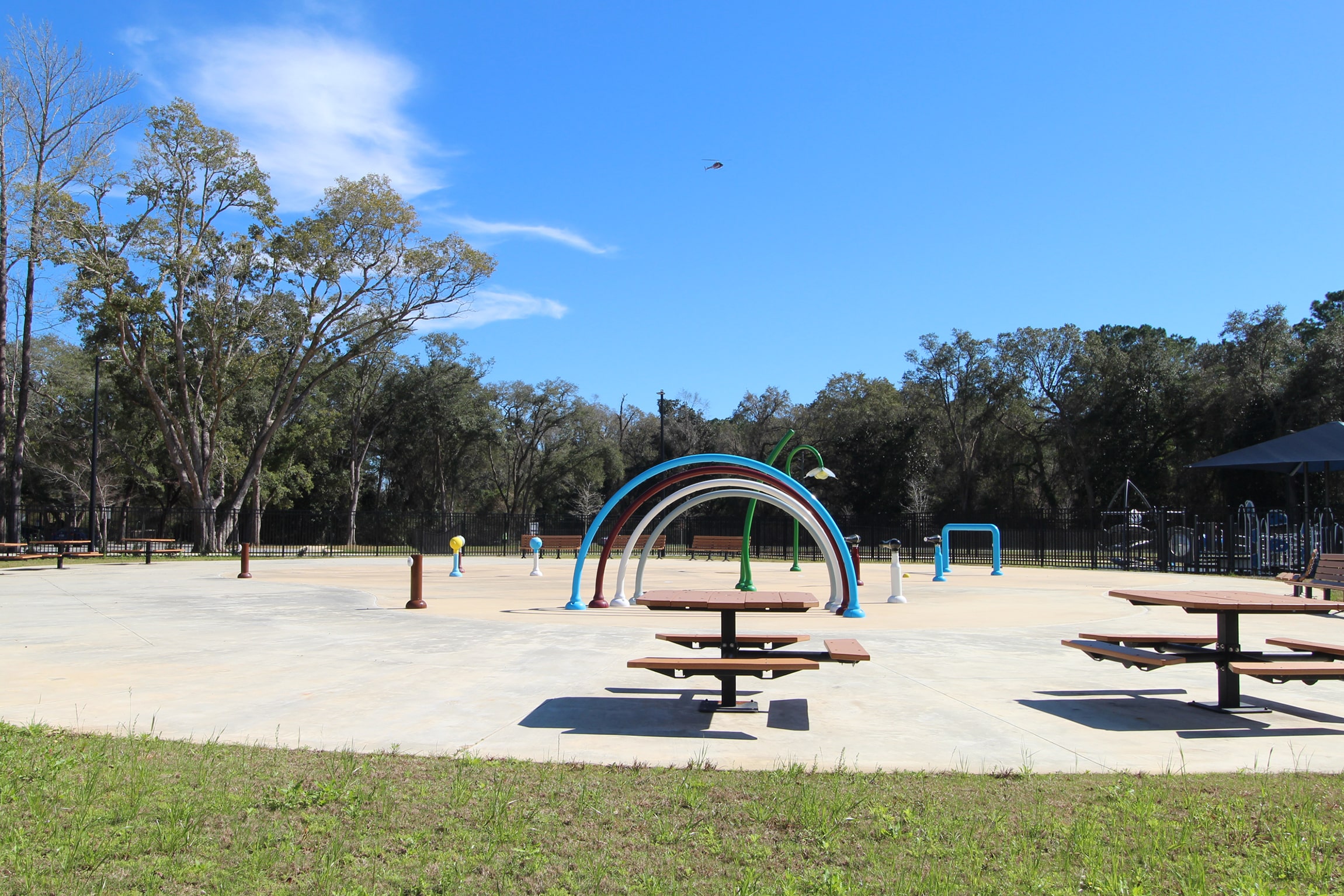 Splash pad at Benny Russell Park in Pace