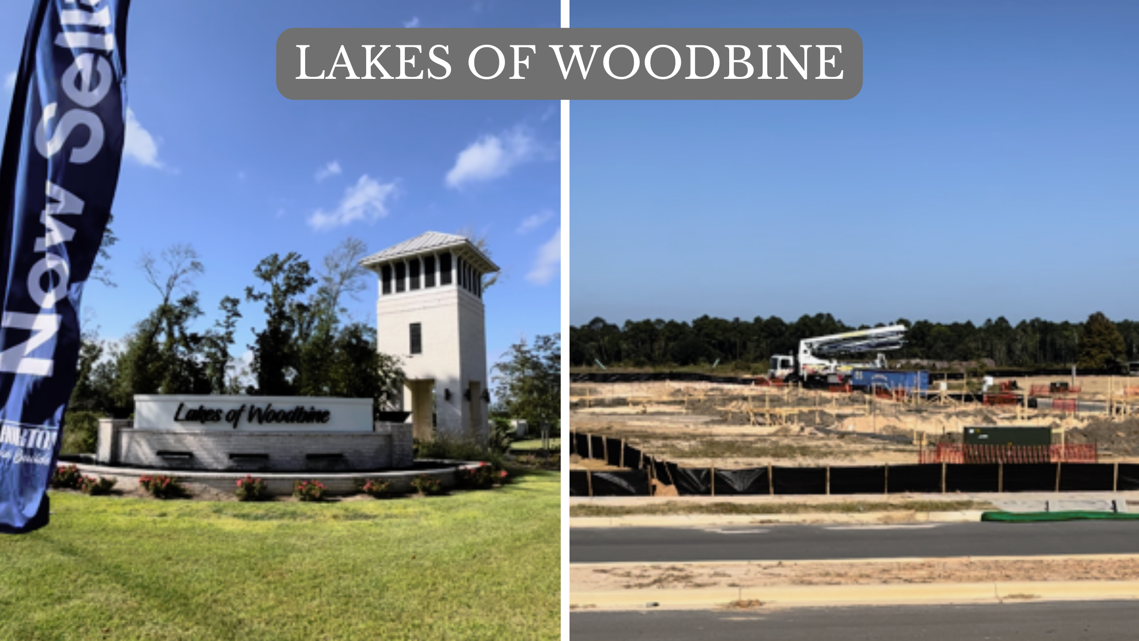 Lakes of Woodbine new subdivision in Pace, Florida