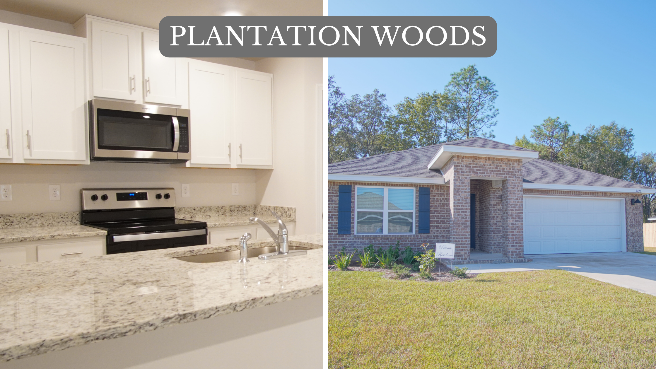 Plantation Woods East Milton, Florida new construction neighborhood